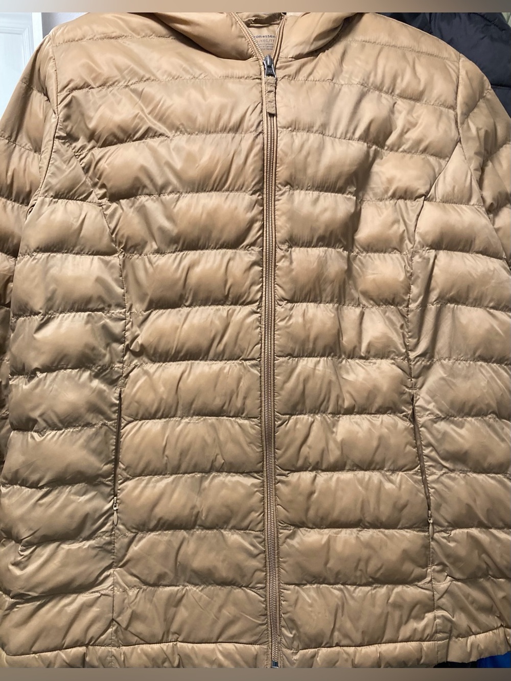 Amazon Essentials Tan Hooded Water-Resistant Packable Puffer Jacket XXL